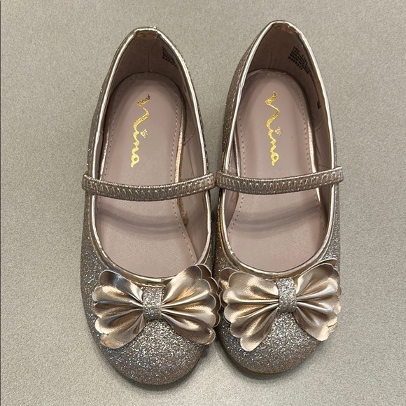 Nina | Shoes | Nina Gold Dress Shoes With Glitter Finish | Poshmark